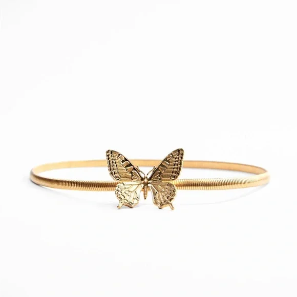 ✨SALE✨ZARA STRETCHY BUTTERFLY BELT ✨SALE✨ Zara | Accessories | Nwts Zara Butterfly Buckle Stretchy  main image 2